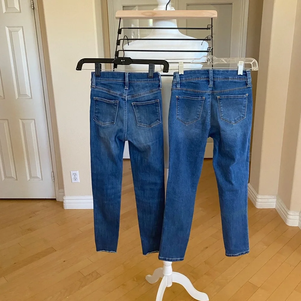 Set of Two Kids Old Navy and Liberty Valor Blue Denim Stretch Slim Fit Jeans